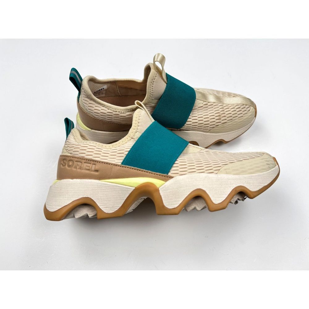 Sorel Kinetic Impact II Strap Sneaker Women 8.5 EUC $145 Slip-on Run ComfortKnit